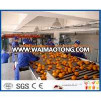 Industrial orange fresh juice processing line