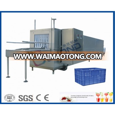 Efficient cages cleaning line for basket and plastic pallets washing machine